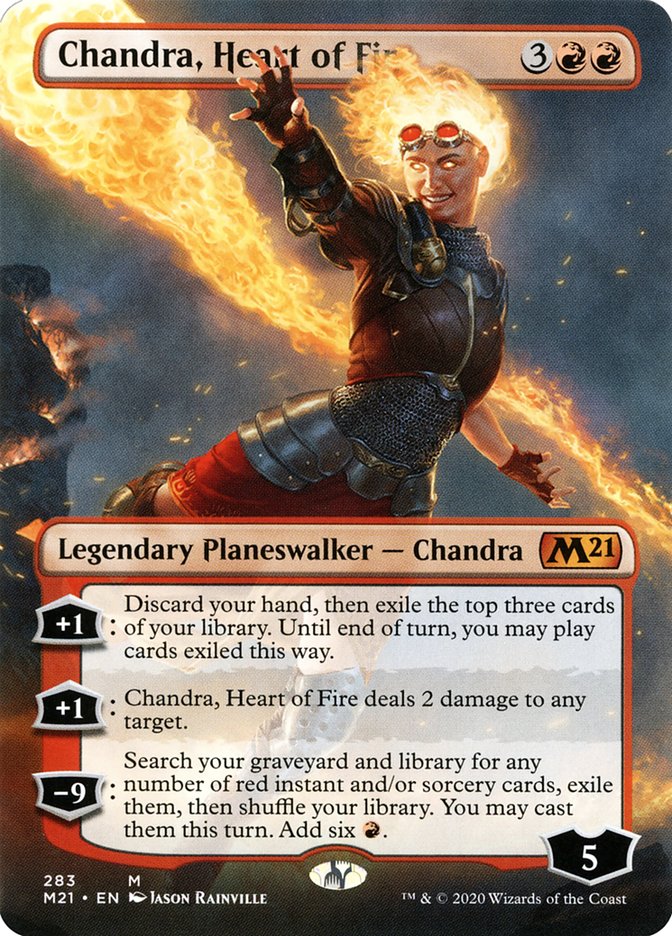 Chandra, Heart of Fire (Borderless) [Core Set 2021] | Play N Trade Winnipeg