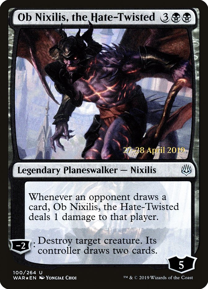 Ob Nixilis, the Hate-Twisted  [War of the Spark Prerelease Promos] | Play N Trade Winnipeg