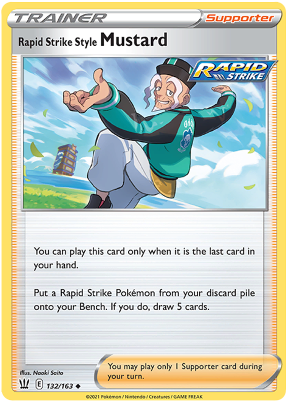 Rapid Strike Style Mustard (132/163) [Sword & Shield: Battle Styles] | Play N Trade Winnipeg