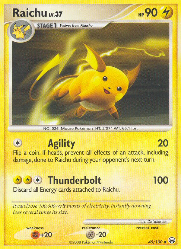 Raichu (45/100) [Diamond & Pearl: Majestic Dawn] | Play N Trade Winnipeg