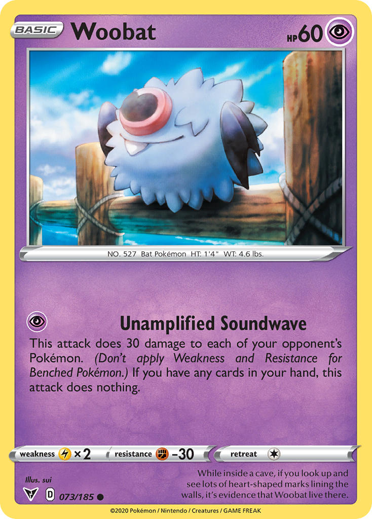 Woobat (073/185) [Sword & Shield: Vivid Voltage] | Play N Trade Winnipeg