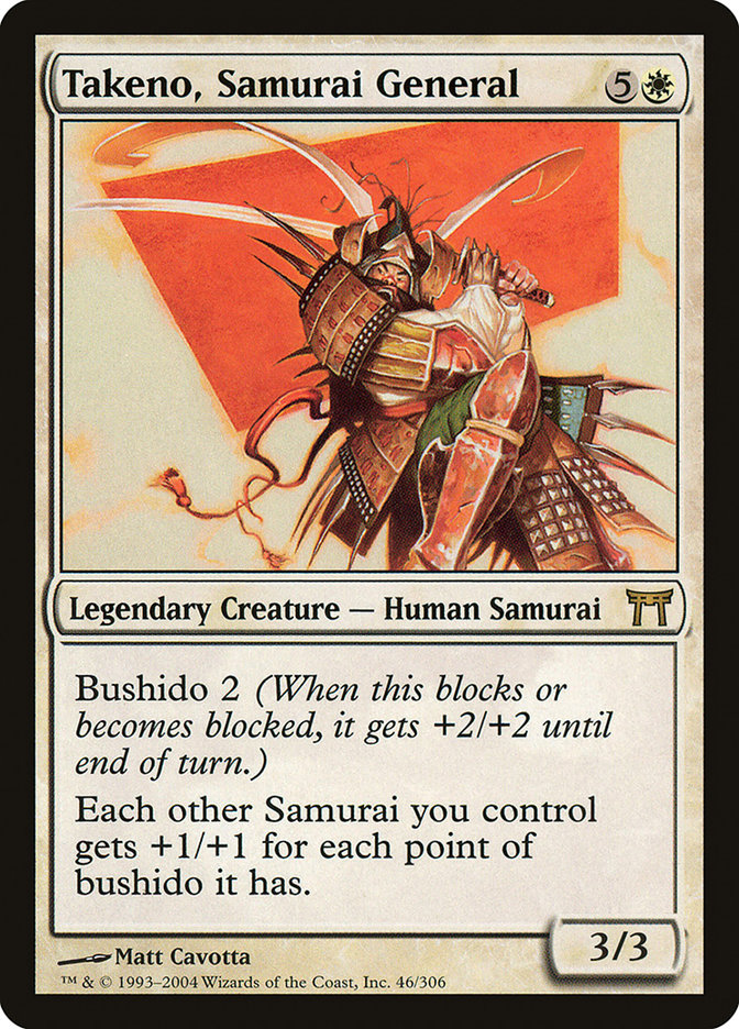 Takeno, Samurai General [Champions of Kamigawa] | Play N Trade Winnipeg