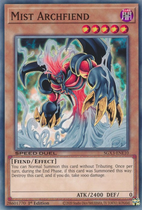 Mist Archfiend [SGX3-ENE10] Common | Play N Trade Winnipeg