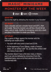 Monster of The Week (Magic Minigame) [Innistrad: Crimson Vow Minigame] | Play N Trade Winnipeg