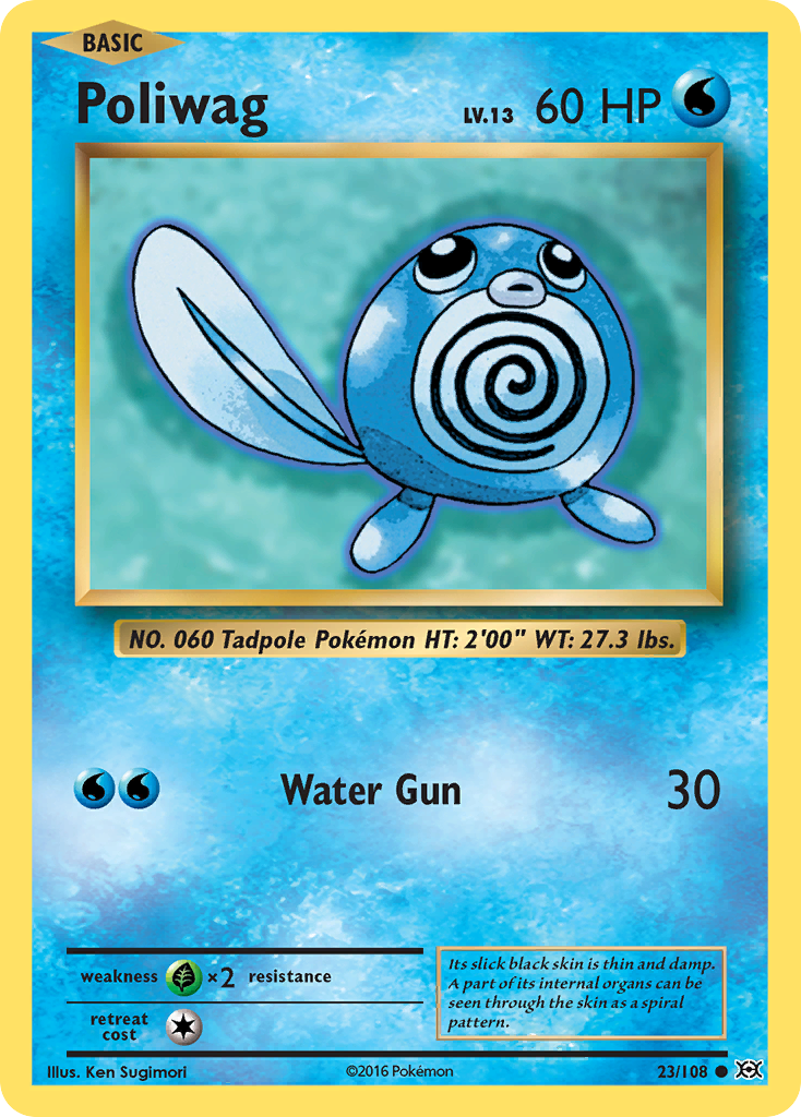 Poliwag (23/108) [XY: Evolutions] | Play N Trade Winnipeg