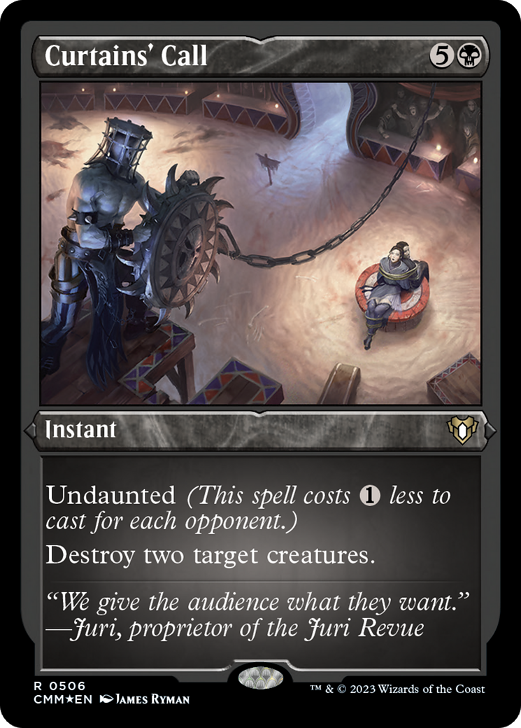 Curtains' Call (Foil Etched) [Commander Masters] | Play N Trade Winnipeg