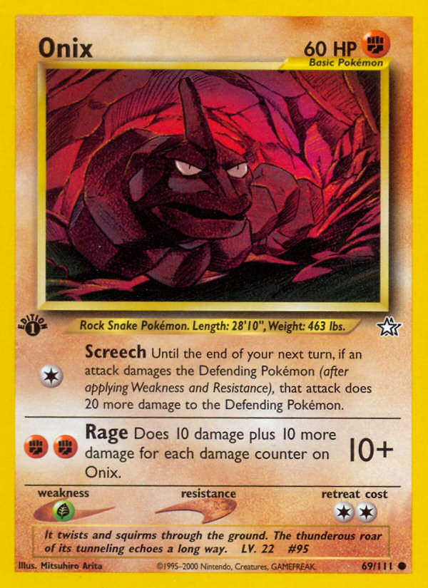 Onix (69/111) [Neo Genesis 1st Edition] | Play N Trade Winnipeg