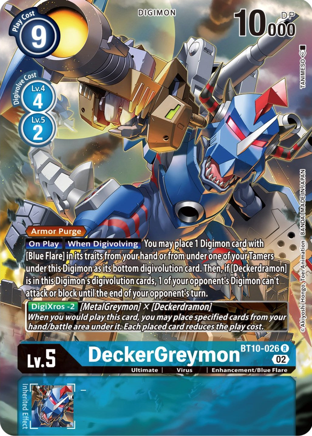 DeckerGreymon [BT10-026] (Alternate Art) [Xros Encounter] | Play N Trade Winnipeg