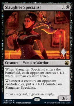 Slaughter Specialist (Promo Pack) [Innistrad: Midnight Hunt Promos] | Play N Trade Winnipeg