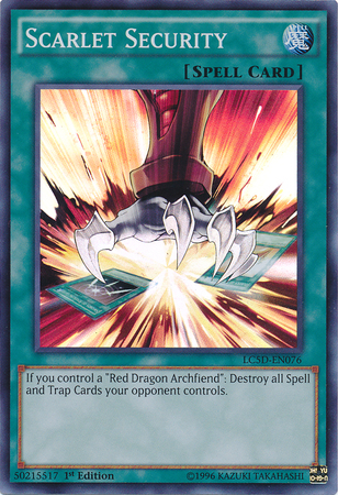 Scarlet Security [LC5D-EN076] Super Rare | Play N Trade Winnipeg