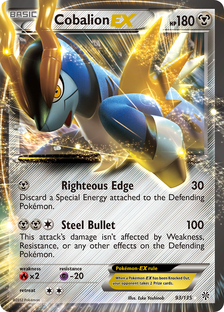 Cobalion EX (93/135) [Black & White: Plasma Storm] | Play N Trade Winnipeg