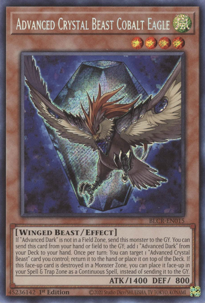 Advanced Crystal Beast Cobalt Eagle [BLCR-EN015] Secret Rare | Play N Trade Winnipeg