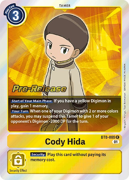 Cody Hida [BT8-089] [New Awakening Pre-Release Cards] | Play N Trade Winnipeg