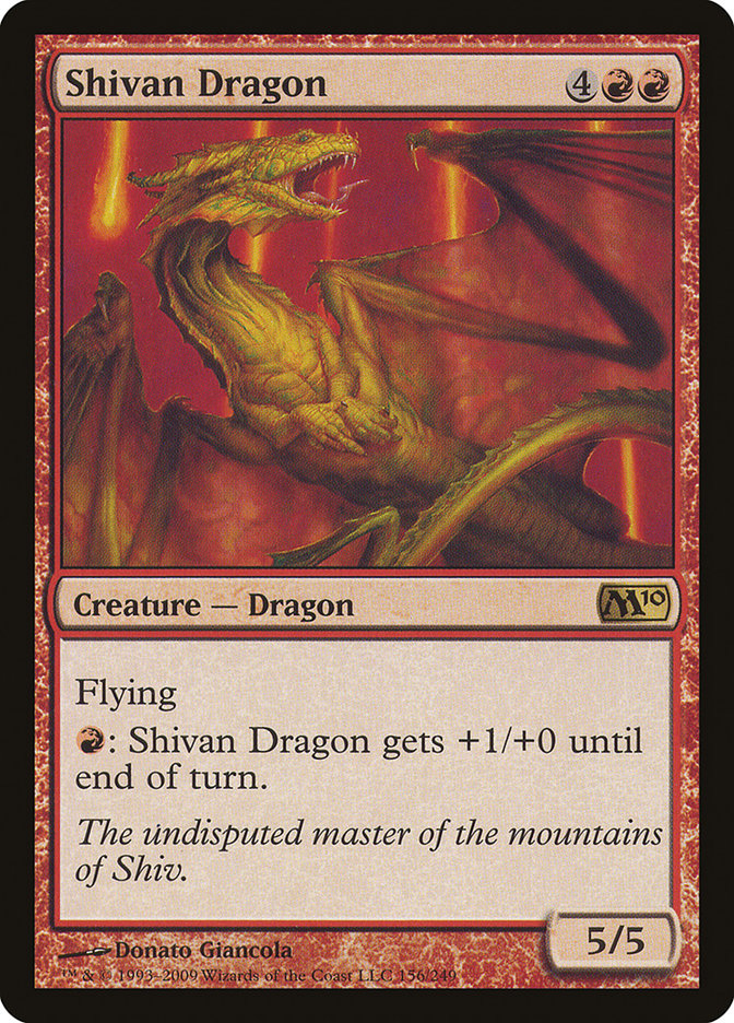 Shivan Dragon [Magic 2010] | Play N Trade Winnipeg