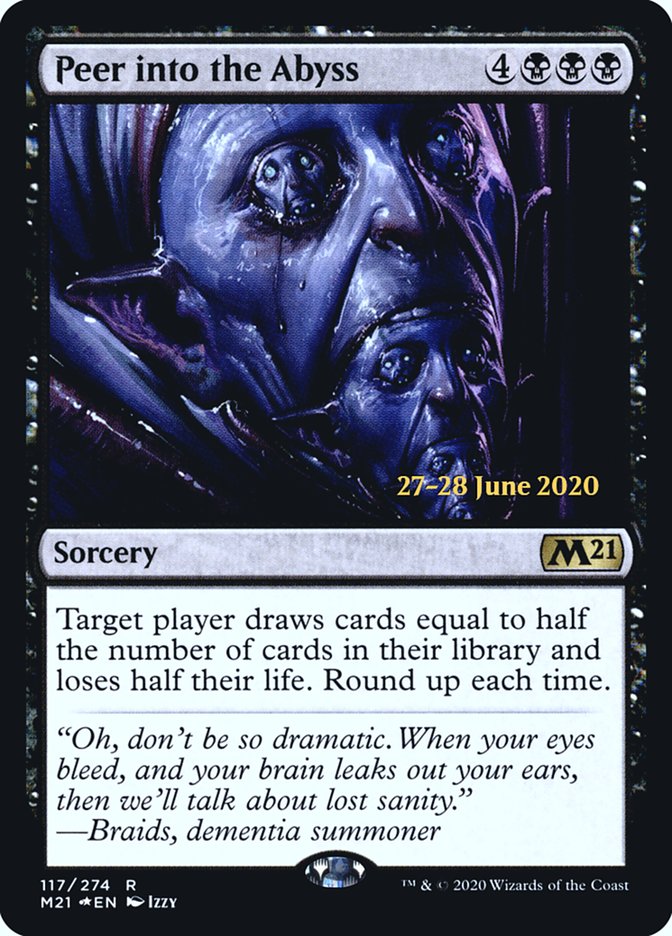 Peer into the Abyss  [Core Set 2021 Prerelease Promos] | Play N Trade Winnipeg