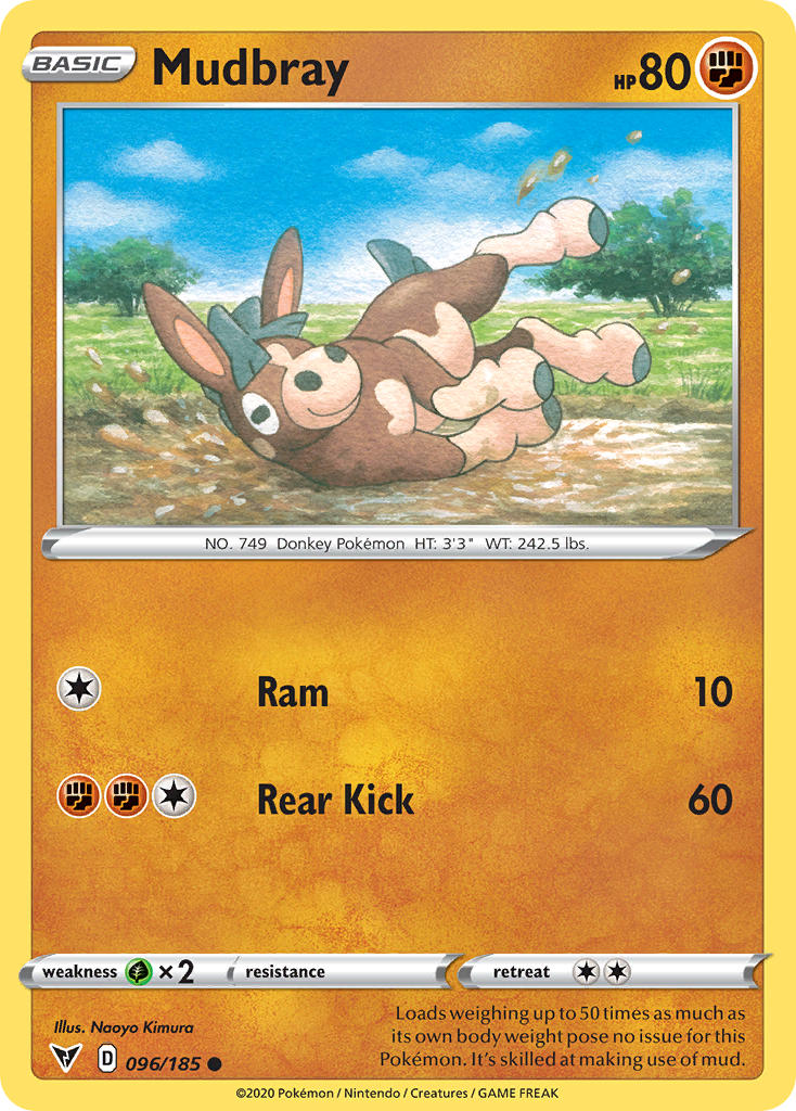 Mudbray (096/185) [Sword & Shield: Vivid Voltage] | Play N Trade Winnipeg