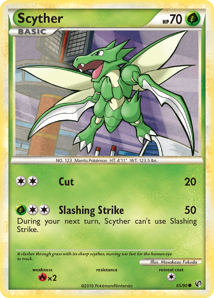 Scyther (65/90) [HeartGold & SoulSilver: Undaunted] | Play N Trade Winnipeg