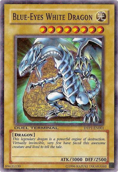 Blue-Eyes White Dragon [DTP1-EN001] Super Rare | Play N Trade Winnipeg