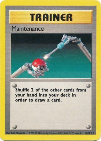 Maintenance (83/102) [Base Set Unlimited] | Play N Trade Winnipeg