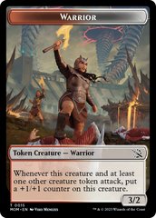 Warrior // Vampire Double-Sided Token [March of the Machine Tokens] | Play N Trade Winnipeg
