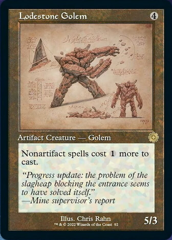 Lodestone Golem (Retro Schematic) [The Brothers' War Retro Artifacts] | Play N Trade Winnipeg