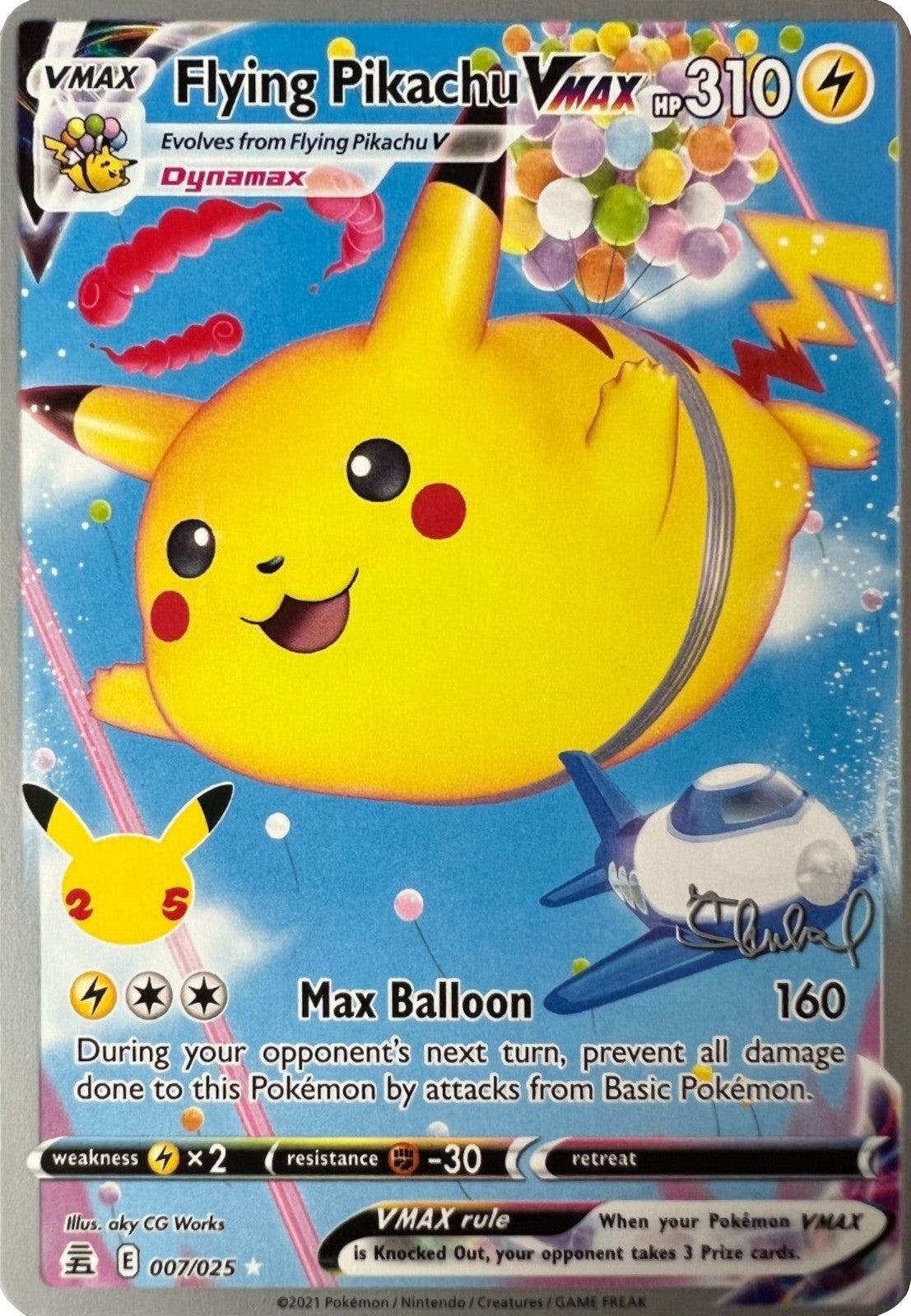 Flying Pikachu VMAX (007/025) (ADP - Ondrej Skubal) [World Championships 2022] | Play N Trade Winnipeg