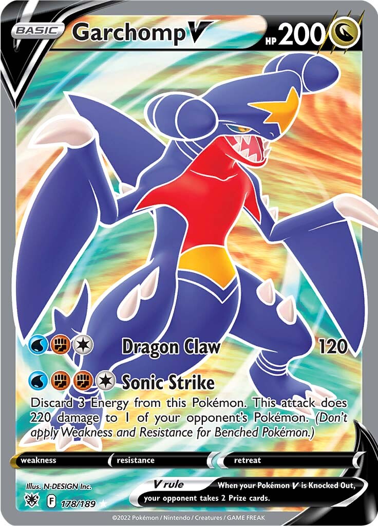 Garchomp V (178/189) [Sword & Shield: Astral Radiance] | Play N Trade Winnipeg