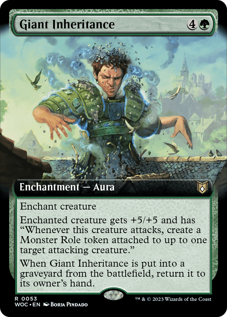 Giant Inheritance (Extended Art) [Wilds of Eldraine Commander] | Play N Trade Winnipeg