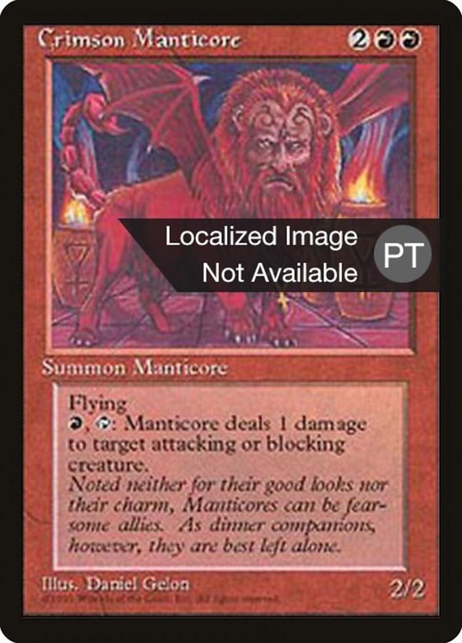 Crimson Manticore [Fourth Edition (Foreign Black Border)] | Play N Trade Winnipeg