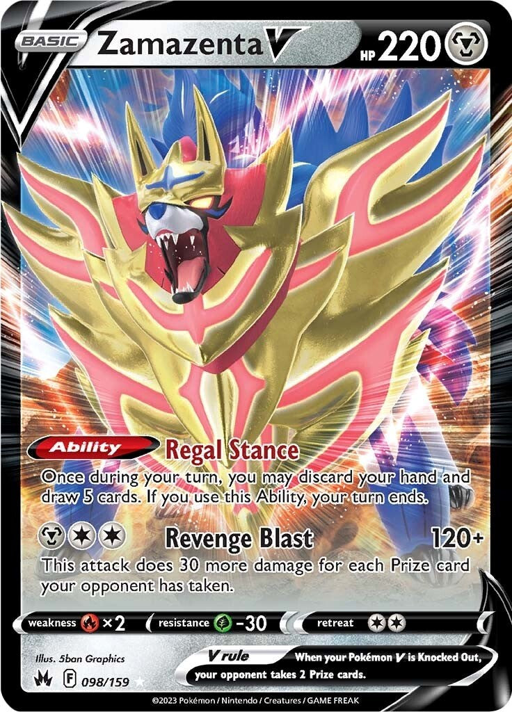 Zamazenta V (098/159) [Sword & Shield: Crown Zenith] | Play N Trade Winnipeg