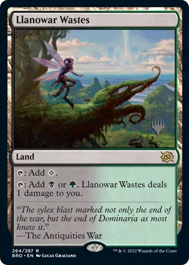 Llanowar Wastes (Promo Pack) [The Brothers' War Promos] | Play N Trade Winnipeg