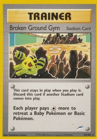 Broken Ground Gym (92/105) [Neo Destiny Unlimited] | Play N Trade Winnipeg