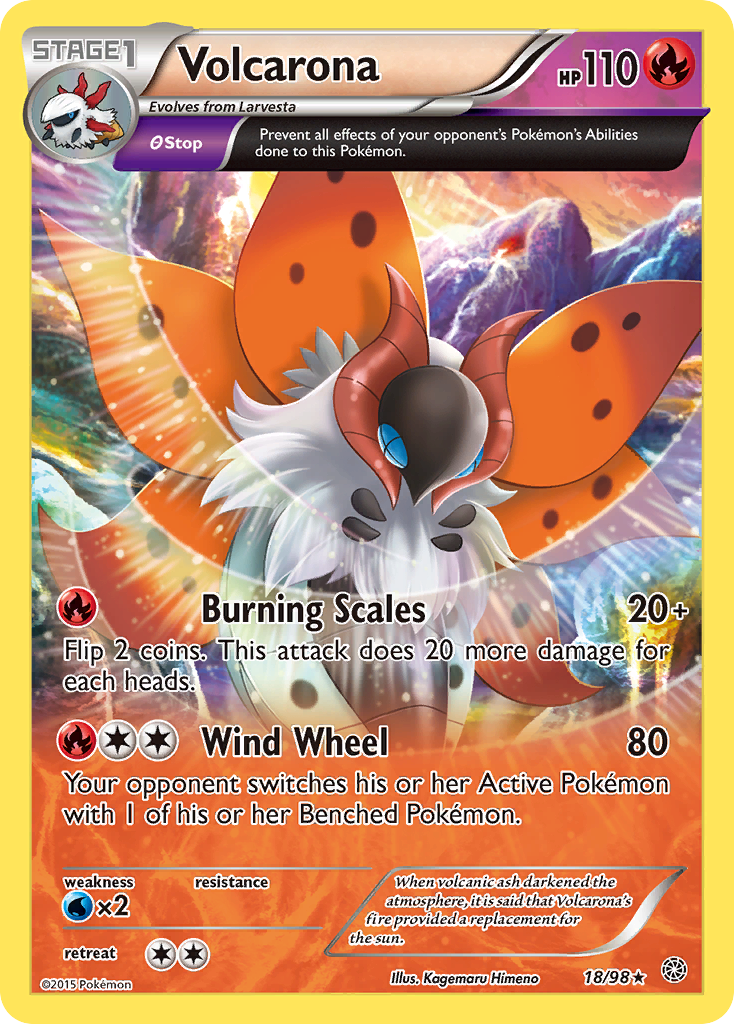 Volcarona (18/98) [XY: Ancient Origins] | Play N Trade Winnipeg