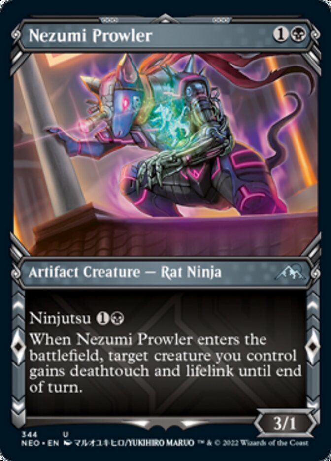 Nezumi Prowler (Showcase Ninja) [Kamigawa: Neon Dynasty] | Play N Trade Winnipeg