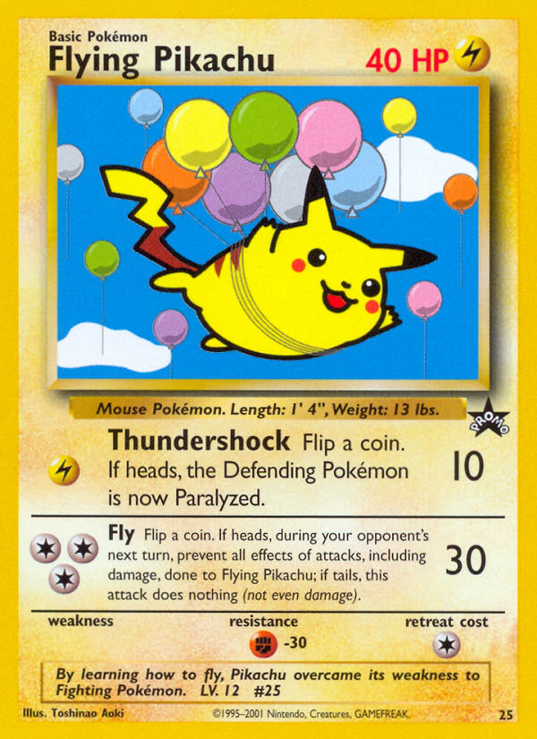 Flying Pikachu (25) [Wizards of the Coast: Black Star Promos] | Play N Trade Winnipeg