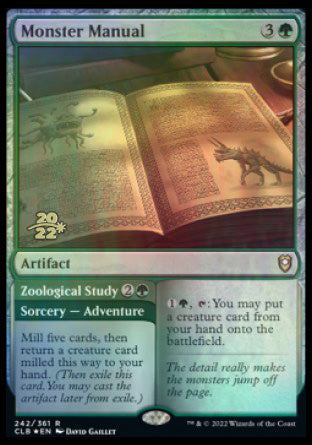 Monster Manual // Zoological Study [Commander Legends: Battle for Baldur's Gate Prerelease Promos] | Play N Trade Winnipeg