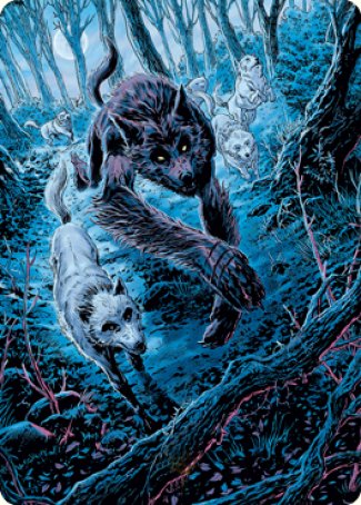 Untamed Pup Art Card [Innistrad: Midnight Hunt Art Series] | Play N Trade Winnipeg