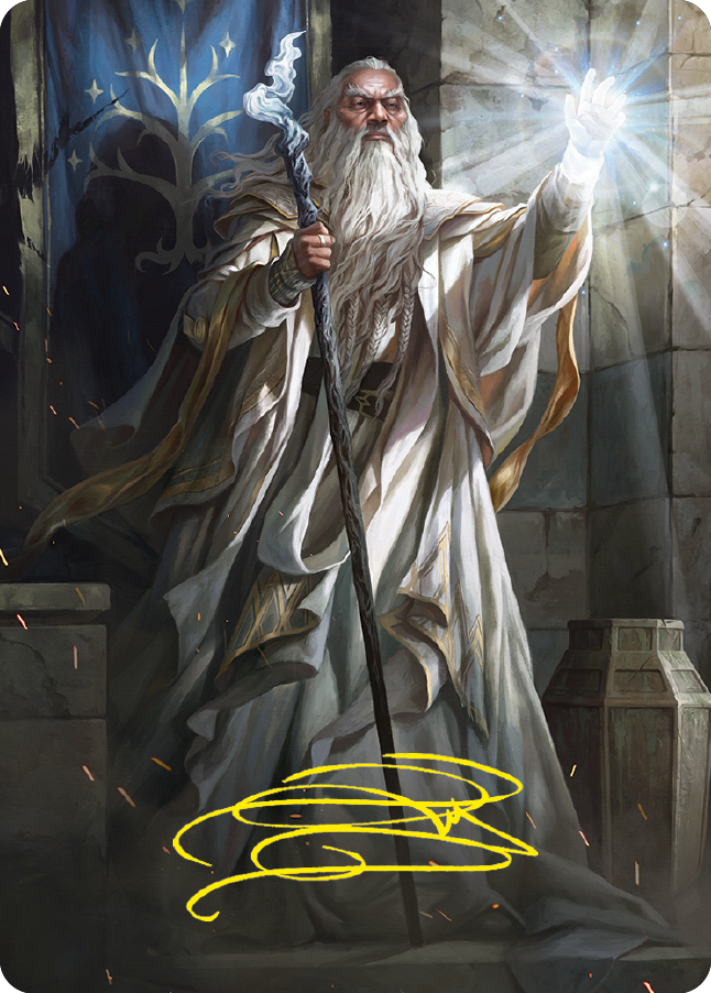 Gandalf the White Art Card (Gold-Stamped Signature) [The Lord of the Rings: Tales of Middle-earth Art Series] | Play N Trade Winnipeg