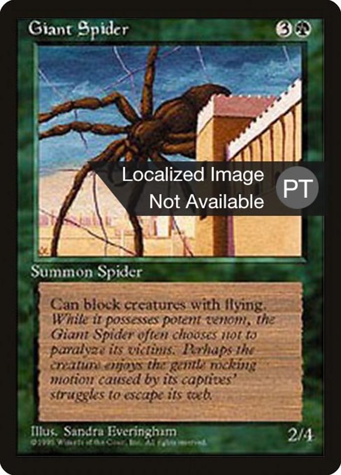 Giant Spider [Fourth Edition (Foreign Black Border)] | Play N Trade Winnipeg