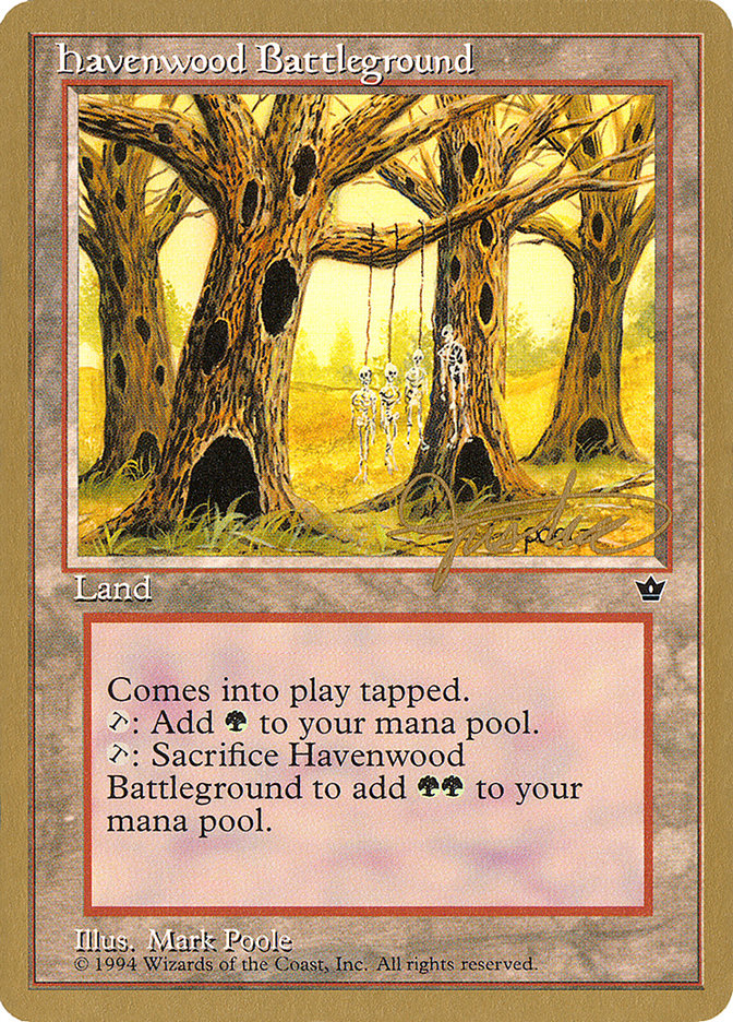 Havenwood Battleground (Mark Justice) [Pro Tour Collector Set] | Play N Trade Winnipeg