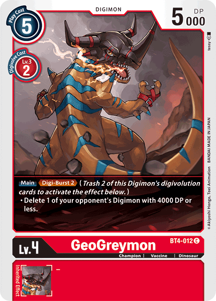 GeoGreymon [BT4-012] [Great Legend] | Play N Trade Winnipeg