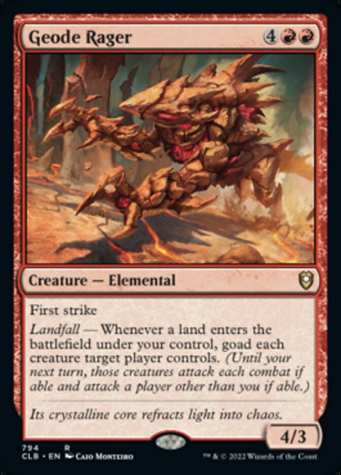 Geode Rager [Commander Legends: Battle for Baldur's Gate] | Play N Trade Winnipeg