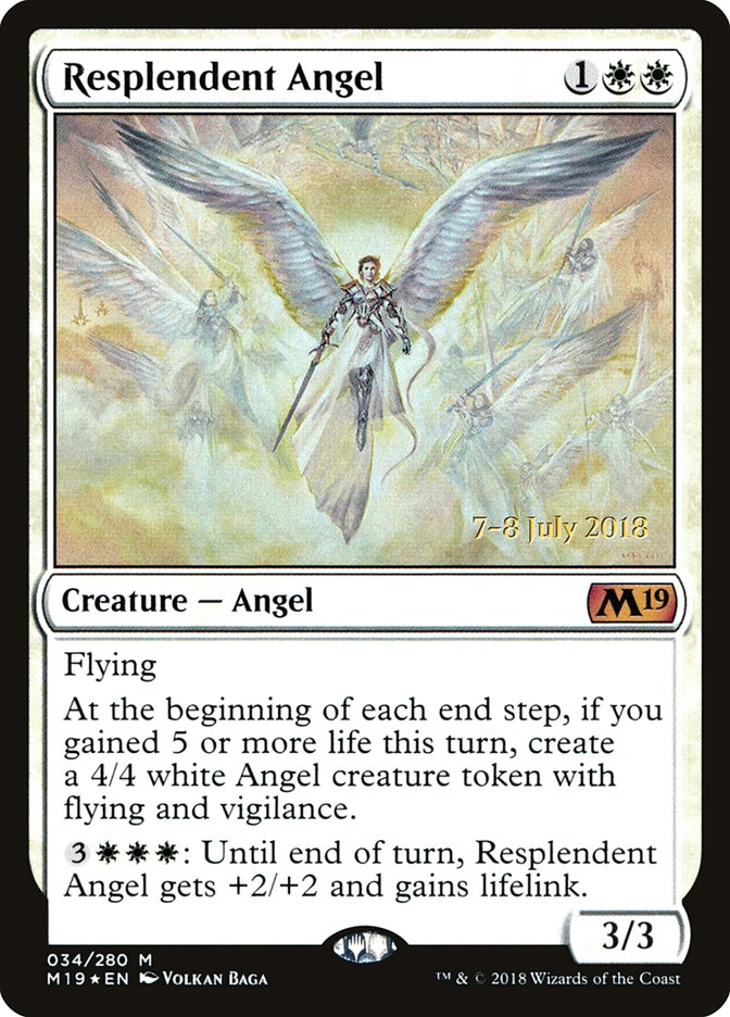 Resplendent Angel  [Core Set 2019 Prerelease Promos] | Play N Trade Winnipeg