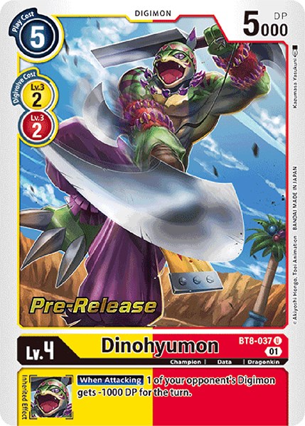 Dinohyumon [BT8-037] [New Awakening Pre-Release Cards] | Play N Trade Winnipeg
