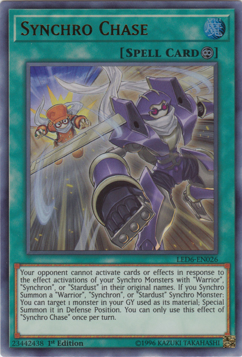 Synchro Chase [LED6-EN026] Ultra Rare | Play N Trade Winnipeg