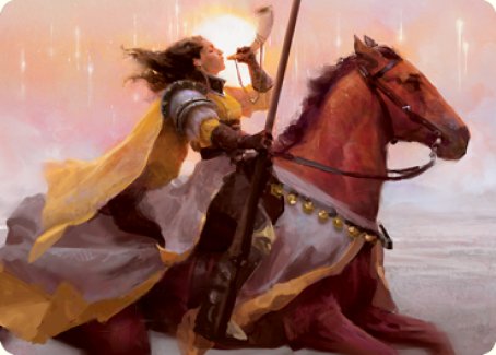 Sunrise Cavalier Art Card [Innistrad: Midnight Hunt Art Series] | Play N Trade Winnipeg