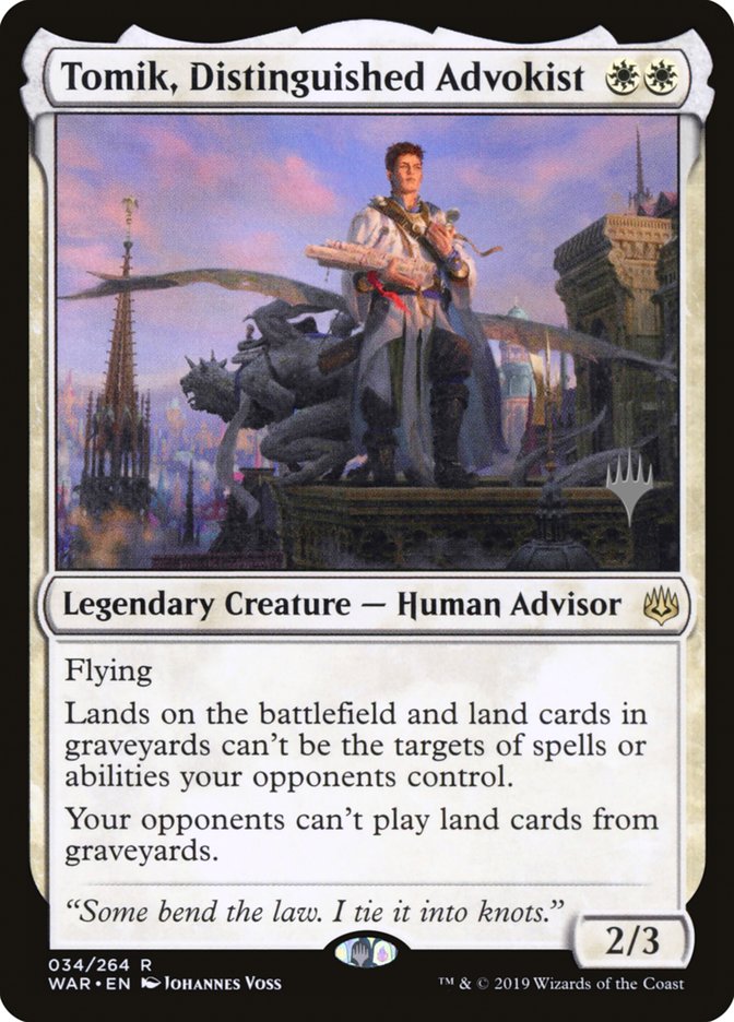 Tomik, Distinguished Advokist (Promo Pack) [War of the Spark Promos] | Play N Trade Winnipeg