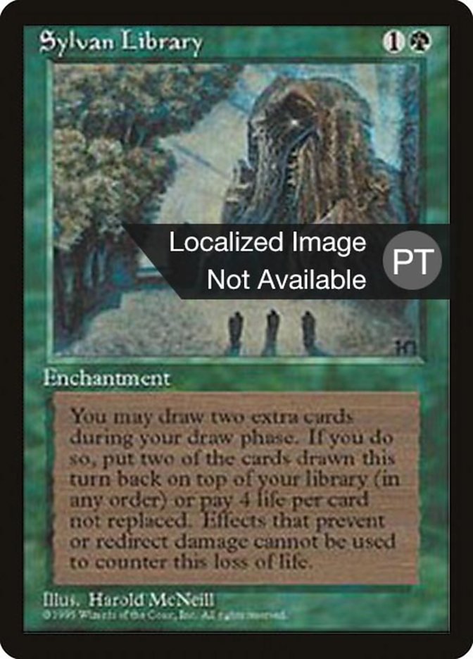 Sylvan Library [Fourth Edition (Foreign Black Border)] | Play N Trade Winnipeg