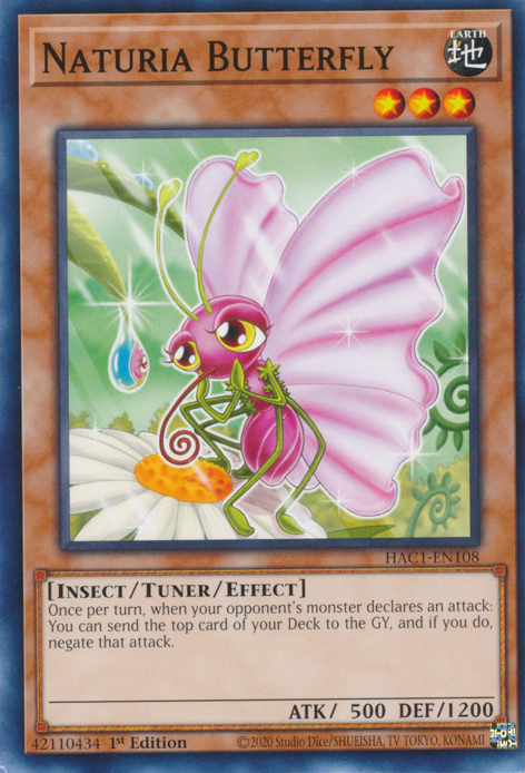 Naturia Butterfly [HAC1-EN108] Common | Play N Trade Winnipeg