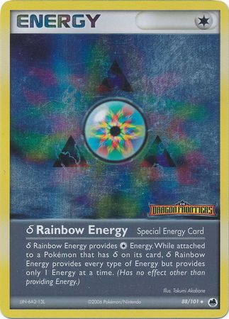 Rainbow Energy (88/101)(Delta Species) (Stamped) [EX: Dragon Frontiers] | Play N Trade Winnipeg